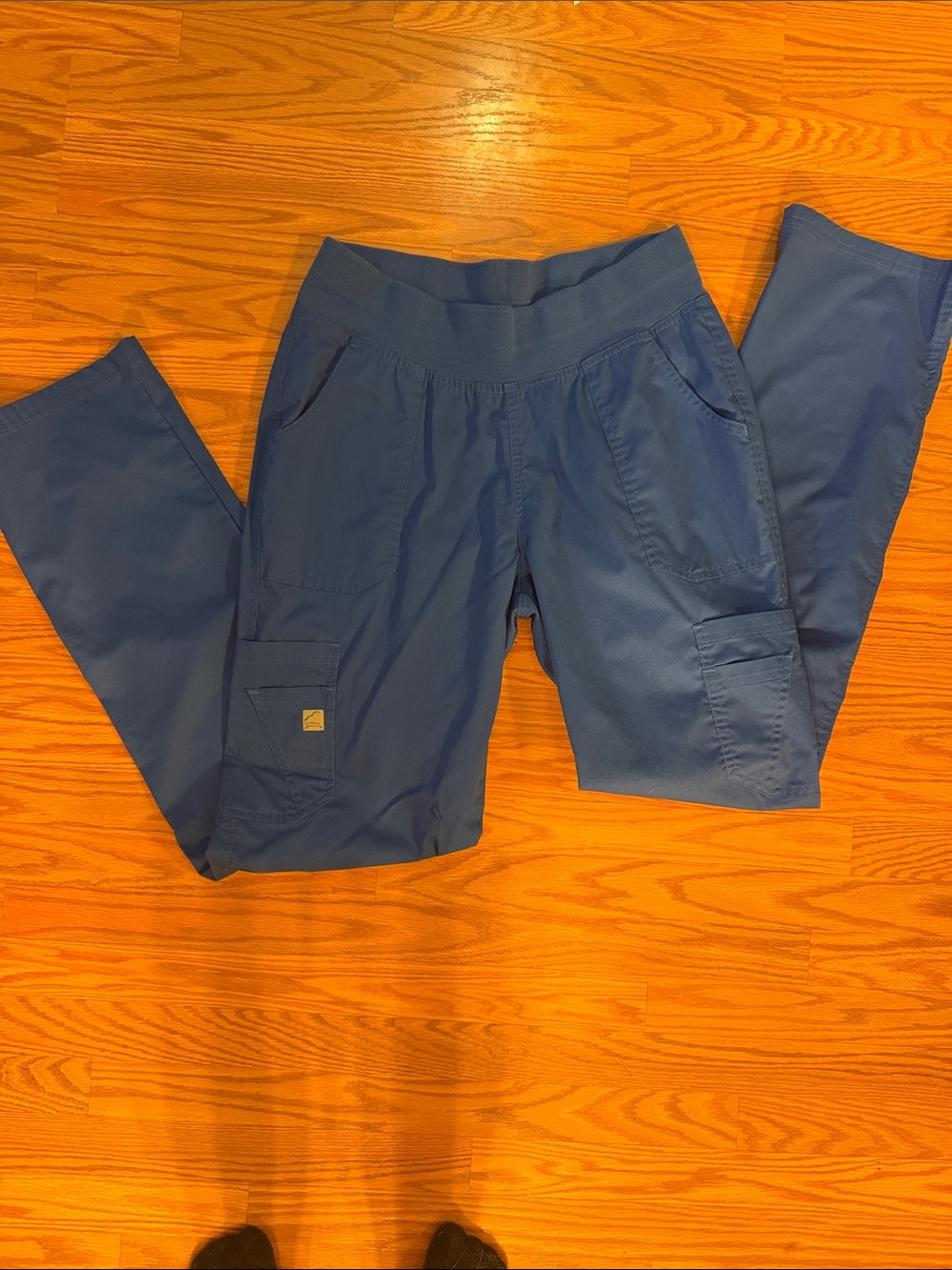 Women’s Blue Utility Cargo Scrub Pants
